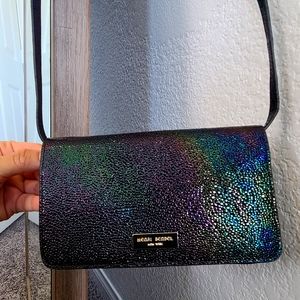 NWT- Henri Bendel Petrol Oilslick Crossbody Wallet LE